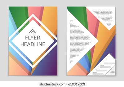Abstract vector layout background set. For art template design, list, front page, mockup brochure theme style, banner, idea, cover, booklet, print, flyer, book, blank, card, ad, sign, sheet,, a4