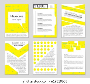 Abstract vector layout background set. For art template design, list, front page, mockup brochure theme style, banner, idea, cover, booklet, print, flyer, book, blank, card, ad, sign, sheet,, a4