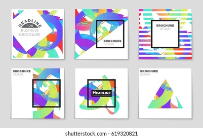 Abstract vector layout background set. For art template design, list, front page, mockup brochure theme style, banner, idea, cover, booklet, print, flyer, book, blank, card, ad, sign, sheet,, a4.