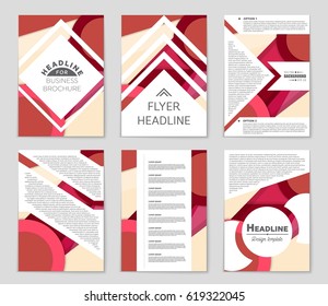 Abstract vector layout background set. For art template design, list, front page, mockup brochure theme style, banner, idea, cover, booklet, print, flyer, book, blank, card, ad, sign, sheet,, a4