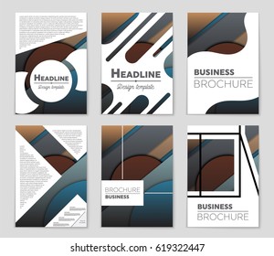 Abstract vector layout background set. For art template design, list, front page, mockup brochure theme style, banner, idea, cover, booklet, print, flyer, book, blank, card, ad, sign, sheet,, a4