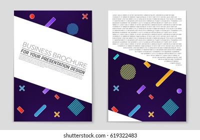 Abstract vector layout background set. For art template design, list, front page, mockup brochure theme style, banner, idea, cover, booklet, print, flyer, book, blank, card, ad, sign, sheet,, a4