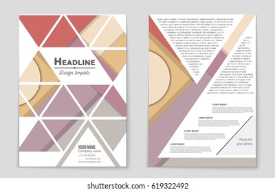 Abstract vector layout background set. For art template design, list, front page, mockup brochure theme style, banner, idea, cover, booklet, print, flyer, book, blank, card, ad, sign, sheet,, a4