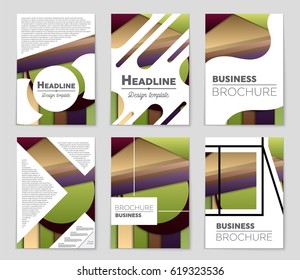 Abstract vector layout background set. For art template design, list, front page, mockup brochure theme style, banner, idea, cover, booklet, print, flyer, book, blank, card, ad, sign, sheet,, a4