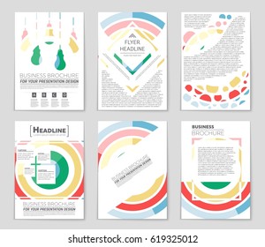 Abstract vector layout background set. For art template design, list, page, mockup brochure theme style, banner, idea, cover, booklet, print, flyer, book, blank, card, ad, sign, sheet,, a4