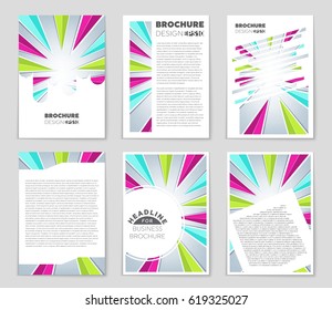 Abstract vector layout background set. For art template design, list, page, mockup brochure theme style, banner, idea, cover, booklet, print, flyer, book, blank, card, ad, sign, sheet,, a4