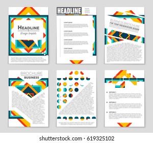 Abstract vector layout background set. For art template design, list, page, mockup brochure theme style, banner, idea, cover, booklet, print, flyer, book, blank, card, ad, sign, sheet,, a4