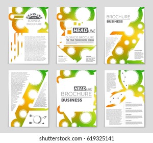 Abstract vector layout background set. For art template design, list, page, mockup brochure theme style, banner, idea, cover, booklet, print, flyer, book, blank, card, ad, sign, sheet,, a4