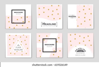 Abstract vector layout background set. For art template design, list, front page, mockup brochure theme style, banner, idea, cover, booklet, print, flyer, book, blank, card, ad, sign, sheet