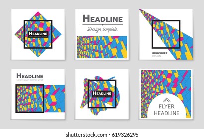 Abstract vector layout background set. For art template design, list, front page, mockup brochure theme style, banner, idea, cover, booklet, print, flyer, book, blank, card, ad, sign, sheet,, a4