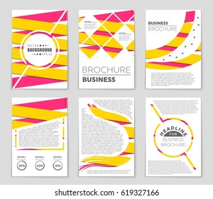 Abstract vector layout background set. For art template design, list, page, mockup brochure theme style, banner, idea, cover, booklet, print, flyer, book, blank, card, ad, sign, sheet,, a4