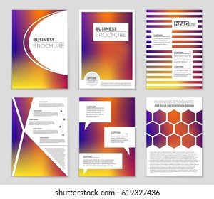 Abstract vector layout background set. For art template design, list, page, mockup brochure theme style, banner, idea, cover, booklet, print, flyer, book, blank, card, ad, sign, sheet,, a4