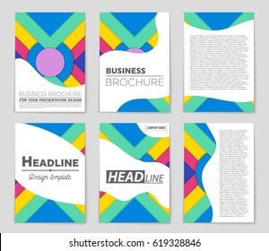 Abstract vector layout background set. For art template design, list, front page, mockup brochure theme style, banner, idea, cover, booklet, print, flyer, book, blank, card, ad, sign, sheet,, a4