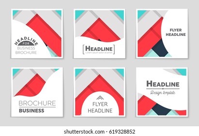Abstract vector layout background set. For art template design, list, front page, mockup brochure theme style, banner, idea, cover, booklet, print, flyer, book, blank, card, ad, sign, sheet,, a4