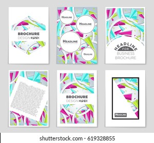 Abstract vector layout background set. For art template design, list, page, mockup brochure theme style, banner, idea, cover, booklet, print, flyer, book, blank, card, ad, sign, sheet,, a4