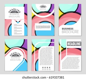 Abstract vector layout background set. For art template design, list, front page, mockup brochure theme style, banner, idea, cover, booklet, print, flyer, book, blank, card, ad, sign, sheet,, a4
