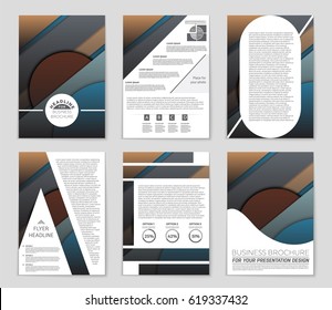 Abstract vector layout background set. For art template design, list, front page, mockup brochure theme style, banner, idea, cover, booklet, print, flyer, book, blank, card, ad, sign, sheet