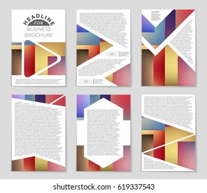 Abstract vector layout background set. For art template design, list, front page, mockup brochure theme style, banner, idea, cover, booklet, print, flyer, book, blank, card, ad, sign, sheet,, a4