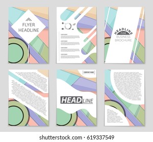 Abstract vector layout background set. For art template design, list, front page, mockup brochure theme style, banner, idea, cover, booklet, print, flyer, book, blank, card, ad, sign, sheet,, a4
