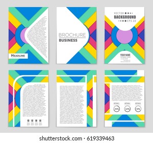 Abstract vector layout background set. For art template design, list, front page, mockup brochure theme style, banner, idea, cover, booklet, print, flyer, book, blank, card, ad, sign, sheet,, a4