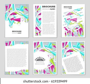 Abstract vector layout background set. For art template design, list, page, mockup brochure theme style, banner, idea, cover, booklet, print, flyer, book, blank, card, ad, sign, sheet,, a4