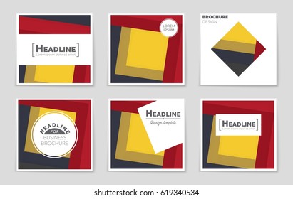 Abstract vector layout background set. For art template design, list, front page, mockup brochure theme style, banner, idea, cover, booklet, print, flyer, book, blank, card, ad, sign, sheet,, a4