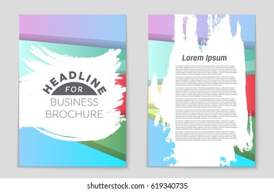 Abstract vector layout background set. For art template design, list, front page, mockup brochure theme style, banner, idea, cover, booklet, print, flyer, book, blank, card, ad, sign, sheet,, a4