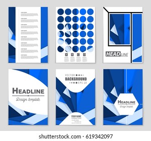 Abstract vector layout background set. For art template design, list, front page, mockup brochure theme style, banner, idea, cover, booklet, print, flyer, book, blank, card, ad, sign, sheet,, a4