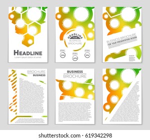 Abstract vector layout background set. For art template design, list, page, mockup brochure theme style, banner, idea, cover, booklet, print, flyer, book, blank, card, ad, sign, sheet,, a4
