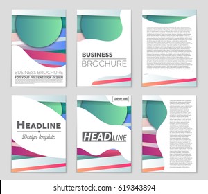 Abstract vector layout background set. For art template design, list, front page, mockup brochure theme style, banner, idea, cover, booklet, print, flyer, book, blank, card, ad, sign, sheet,, a4
