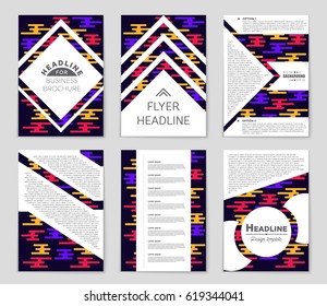 Abstract vector layout background set. For art template design, list, front page, mockup brochure theme style, banner, idea, cover, booklet, print, flyer, book, blank, card, ad, sign, sheet,, a4