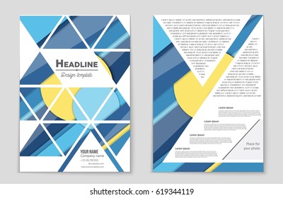 Abstract vector layout background set. For art template design, list, front page, mockup brochure theme style, banner, idea, cover, booklet, print, flyer, book, blank, card, ad, sign, sheet,, a4