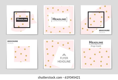 Abstract vector layout background set. For art template design, list, front page, mockup brochure theme style, banner, idea, cover, booklet, print, flyer, book, blank, card, ad, sign, sheet,, a4