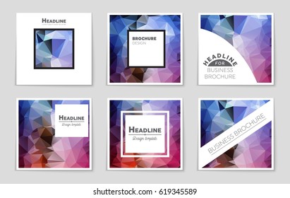 Abstract vector layout background set. For art template design, list, page, mockup brochure theme style, banner, idea, cover, booklet, print, flyer, book, blank, card, ad, sign, sheet,, a4.