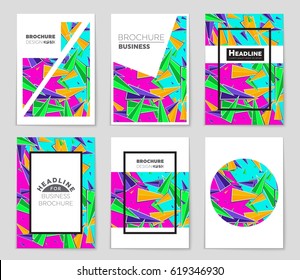Abstract vector layout background set. For art template design, list, page, mockup brochure theme style, banner, idea, cover, booklet, print, flyer, book, blank, card, ad, sign, sheet,, a4