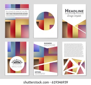 Abstract vector layout background set. For art template design, list, front page, mockup brochure theme style, banner, idea, cover, booklet, print, flyer, book, blank, card, ad, sign, sheet,, a4