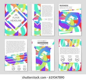 Abstract vector layout background set. For art template design, list, front page, mockup brochure theme style, banner, idea, cover, booklet, print, flyer, book, blank, card, ad, sign, sheet,, a4.