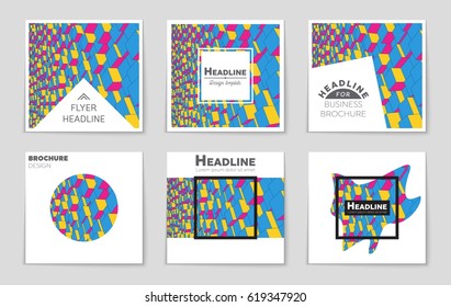 Abstract vector layout background set. For art template design, list, front page, mockup brochure theme style, banner, idea, cover, booklet, print, flyer, book, blank, card, ad, sign, sheet,, a4