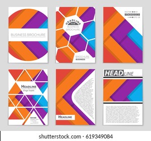 Abstract vector layout background set. For art template design, list, front page, mockup brochure theme style, banner, idea, cover, booklet, print, flyer, book, blank, card, ad, sign, sheet,, a4
