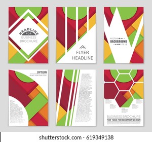 Abstract vector layout background set. For art template design, list, front page, mockup brochure theme style, banner, idea, cover, booklet, print, flyer, book, blank, card, ad, sign, sheet,, a4