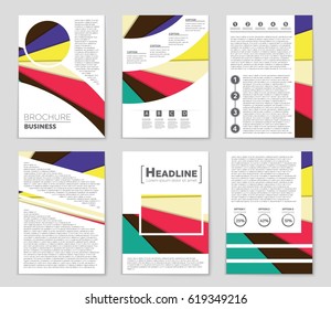 Abstract vector layout background set. For art template design, list, front page, mockup brochure theme style, banner, idea, cover, booklet, print, flyer, book, blank, card, ad, sign, sheet,, a4