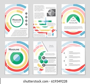 Abstract vector layout background set. For art template design, list, page, mockup brochure theme style, banner, idea, cover, booklet, print, flyer, book, blank, card, ad, sign, sheet,, a4