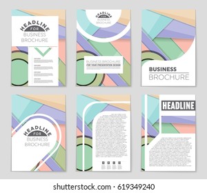 Abstract vector layout background set. For art template design, list, front page, mockup brochure theme style, banner, idea, cover, booklet, print, flyer, book, blank, card, ad, sign, sheet,, a4