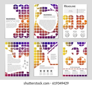 Abstract vector layout background set. For art template design, list, page, mockup brochure theme style, banner, idea, cover, booklet, print, flyer, book, blank, card, ad, sign, sheet,, a4