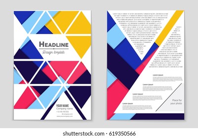 Abstract vector layout background set. For art template design, list, front page, mockup brochure theme style, banner, idea, cover, booklet, print, flyer, book, blank, card, ad, sign, sheet,, a4