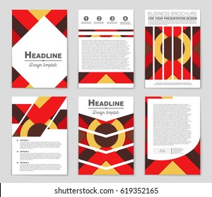 Abstract vector layout background set. For art template design, list, front page, mockup brochure theme style, banner, idea, cover, booklet, print, flyer, book, blank, card, ad, sign, sheet,, a4