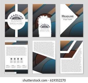 Abstract vector layout background set. For art template design, list, front page, mockup brochure theme style, banner, idea, cover, booklet, print, flyer, book, blank, card, ad, sign, sheet,, a4