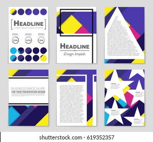 Abstract vector layout background set. For art template design, list, front page, mockup brochure theme style, banner, idea, cover, booklet, print, flyer, book, blank, card, ad, sign, sheet,, a4