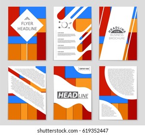 Abstract vector layout background set. For art template design, list, front page, mockup brochure theme style, banner, idea, cover, booklet, print, flyer, book, blank, card, ad, sign, sheet,, a4