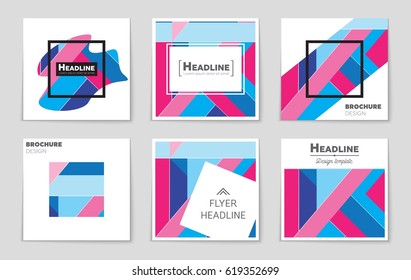 Abstract vector layout background set. For art template design, list, front page, mockup brochure theme style, banner, idea, cover, booklet, print, flyer, book, blank, card, ad, sign, sheet,, a4